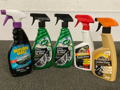 ArmorAll Leather Care, TurtleWax Dash & Glass, &ldquo;Invisible Glass&rdquo; Glass Cleaner, ArmorAll Ultra Shine Protectant