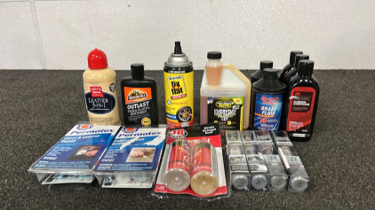 Leather And Fabric Repair, Clear Weld, Tire Treatment And More