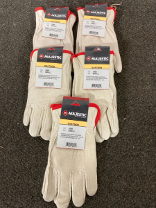 BRAND NEW! Majestic Goatskin Gloves, 5 Pairs, Size Small