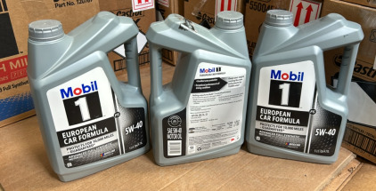 (3) 1 Gallon Mobil 1 European Full Synthetic Motor Oil