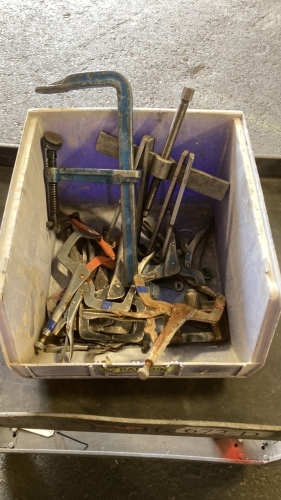 Small Tote Of C-Clamps