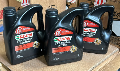 (3) 1 Gallon Castrol Older Ford Transmax