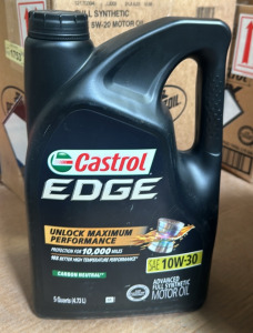 (1) Gallon 5W-40 Full Synthetic Motor Oil, (2) 1 Gallon 10W-30 Full Synthetic Motor Oil