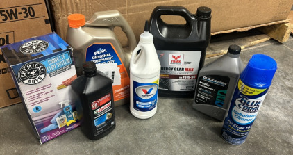 (1) Gallon 75W-90 Ultimate Full Synthetic Motor Oil, (1) Gallon North American Orange Antifreeze, (1) Qt 85W-140 Gear Oil And More