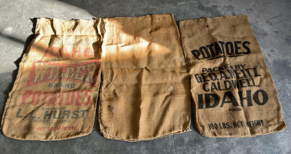 17 Burlap Sackcs 35&rdquo;x20&rdquo;