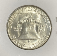 1953-S MS67 RARE Gem Silver Franklin Half Dollar - 2