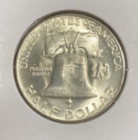 1950-D MS66 Gem Silver Franklin Half Dollar - 2