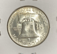 1953-D MS65FBL Full Bell Line Franklin Half Dollar - 2