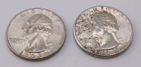 (2) Pre-1964 90% Silver Quarters Verified Authentic