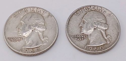 (2) Pre-1964 90% Silver Quarters Verified Authentic