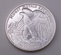 1 Troy OZ .999 Fine Silver Walking Liberty Silver Round - 2