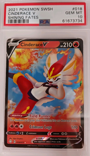 2021 Pokémon Swsh Cinderace V Shining Fates Card