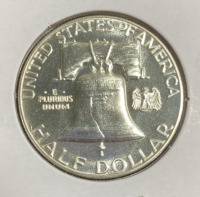 1956 Gem Proof Silver Franklin Half Dollar - 2