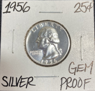 1956 Gem Proof Silver Washington Quarter