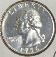 1956 Gem Proof Silver Washington Quarter - 3