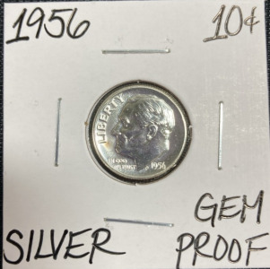 1956 Gem Proof Silver Roosevelt Dime