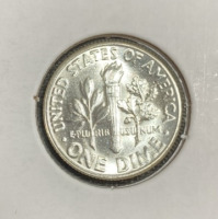 1957 Gem BU++++ Silver Roosevelt Dime - 2