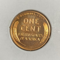 1957 Choice Proof Wheat Copper Penny - 2