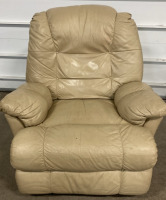 Tan Leather Electric Recliner