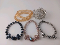 (6) Ladies Beaded Bracelets (4) Pair of Earings - 3