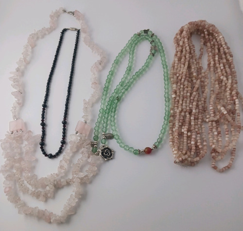 (4) Beaded Necklaces