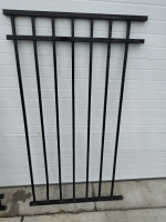 Black Metal Sectional Fencing 4' Sections - 2