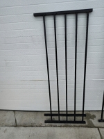 Black Metal Sectional Fencing 4' Sections - 3