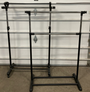 (2) Adjustable Clothing Racks