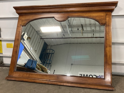 Large Wood Framed Mirror for Top of Dresser