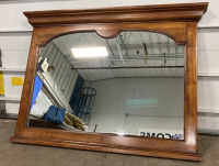 Large Wood Framed Mirror for Top of Dresser