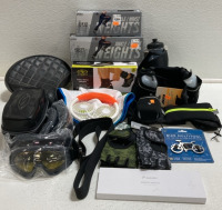 (3) Sets of Ankle/Wrist Weights, (2) Men’s Fitness Gloves, Letsfit Smart Watch, (5) Ski Goggles, (3) Jogger Hydration Belts and more