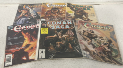 (6) Vintage Conan Saga Marvel Comics