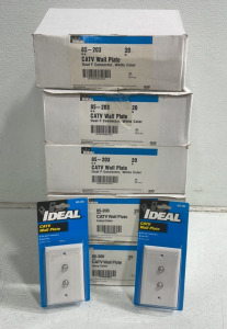 (100) Assorted Ideal CATV wall Plates