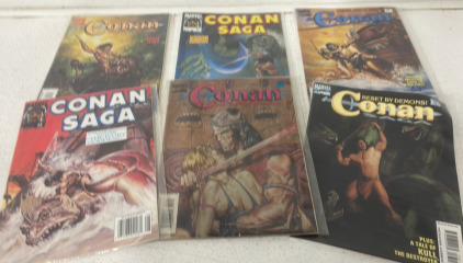 (6) Vintage Conan Saga Marvel Comics