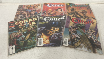 (6) Vintage Conan Saga Marvel Comics