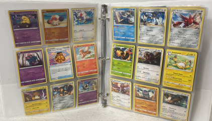 (1) Binder of (150+) Pokémon Cards Including Holos, Rares, And More!