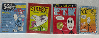 (1) Stickboy (Fantagraphics) #3 Fantagraphics - Dennis Worden (1) STICKBOY #2 Fantagraphics Books 1989 Dennis Worden Underground 1st Print (1) Stickboy F.T.W. Comic Book # 1 Fantagraphics Books October 1988 (1) StickBoy #4 More Powerful Than Voodoo! 199