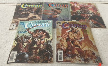 (5) Vintage Conan Saga Marvel Comics