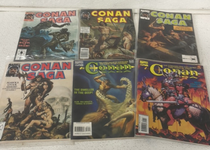 (6) Conan Saga Marvel Vintage Comics