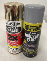 (1) Raptor Touch Up Paint (1) Rustoleum Paint For Plastic (1) Peel Coat Rubber Coating And More! - 3