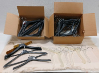 (2) Boxes of Plastic Hangers