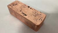 2 lb 1.9 oz Hand Poured Copper Ingot