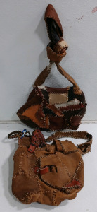 (2) Severn Lang Leather Purses