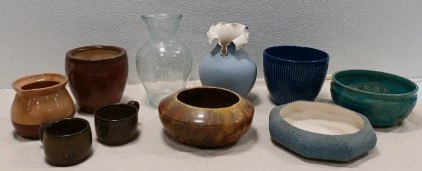 (5) Planter Pots (2) Vases (1) Pitcher & (2) Mugs