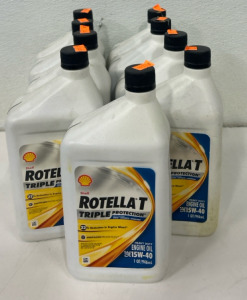 (9) Shell Rotella T4 550019905 15W-40 Triple Protection Engine Oil