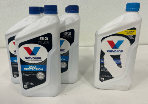 (7) Valvoline Daily Protection SAE 5W-20 Synthetic Blend Motor Oil 1 QT (1) Valvoline 174 5W20 Oil