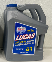 (4) Lucas Oil 10076 SAE 15W-40 Magnum High TBN CI-4 Oil, 1 Gallon - 2