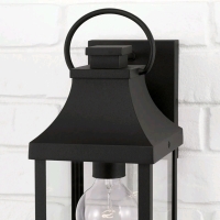 Capital Lighting 946411 Bradford 17" Tall Black Outdoor Wall Sconce - 3