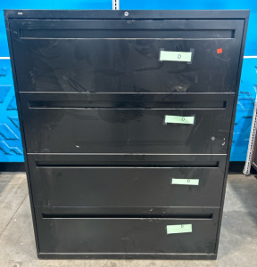 Black Metal Filing Cabinet