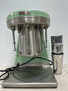 Vintage 5 Spindle Multi-Mixer Milkshake Machine W/3 Cups